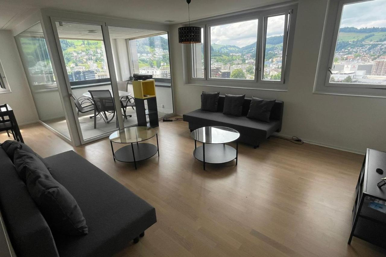 Dream View Apt With Homecinema Netflix & Loggia Lucerne Bagian luar foto